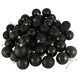 Northlight 32-Pack Christmas Ball Ornaments in Jet Black