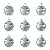 Northlight Silver Disco Ball Glass Ornaments (Set of 9)
