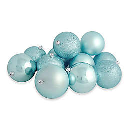 Northlight® 12-Pack Christmas Ball Ornaments in Blue Mermaid