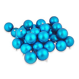 Northlight 4-Inch Shatterproof Ornaments in Turquoise (Set of 12)