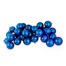 Northlight 2.5-Inch Shatterproof Ornaments in Lavish Blue (Set of 60)