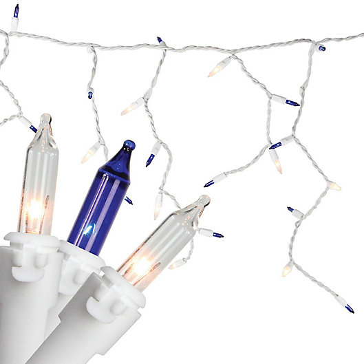 Alternate image 1 for Northlight 10-Foot 150-Light Mini Icicle Lights in Blue/Clear