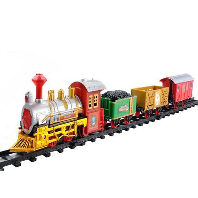 Northlight 12-Piece Battery-Operated Christmas Train Set in Red | Bed ...