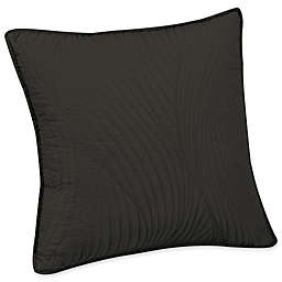 Brielle Stream European Pillow Sham in Dark Grey