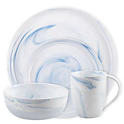 Artisanal Kitchen Supply® Coupe Marbleized  Dinnerware Collection in Blue