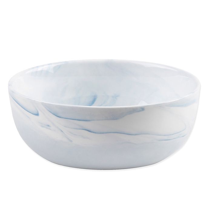 Artisanal Kitchen Supply® Coupe Marbleized Cereal Bowl in Blue | Bed