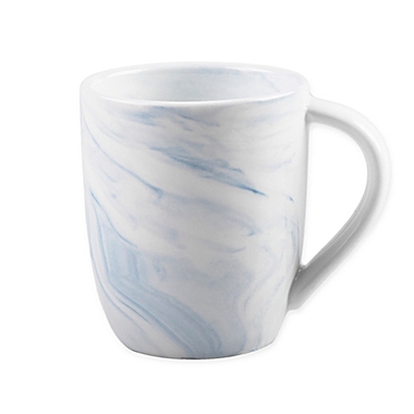 Artisanal Kitchen Supply&reg; Coupe Marbleized Espresso Mugs in Blue (Set of 4). View a larger version of this product image.
