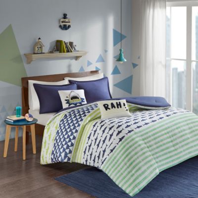 Urban Habitat Kids Finn 5-Piece Full/Queen Comforter Set in Green/Navy