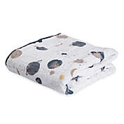 Little Unicorn Planetary Cotton Muslin Quilt in Blue/Grey