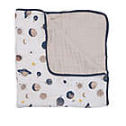 Alternate image 1 for Little Unicorn Planetary Cotton Muslin Quilt in Blue/Grey