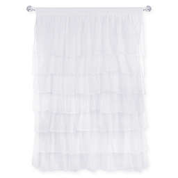 Tadpoles™ Multi-Layer Tulle 84-Inch Curtain Panel in White