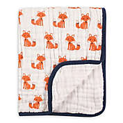 Hudson Baby&reg; Foxes Tranquility Muslin Blanket in Orange