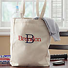 Alternate image 1 for All About Me Personalized Embroidered Petite Tote Bag