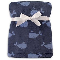 Hudson Baby® Blue Whales Super Plush Blanket