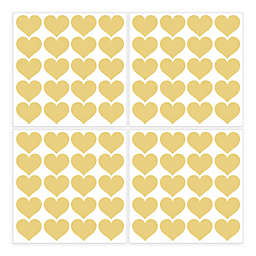 WallPops!™ Metallic Gold Hearts Vinyl Wall Art Decal Kit