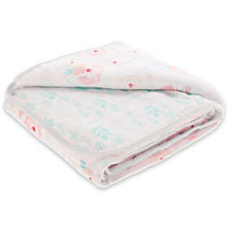 aden + anais™ essentials Full Bloom Cotton Muslin Blanket in Pink