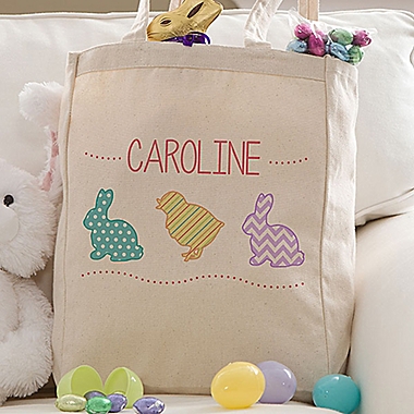 Hop Hop Easter Petite Tote Bag. View a larger version of this product image.