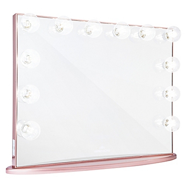 Hollywood Glow&trade; Plus Vanity Mirror in Rose Gold. View a larger version of this product image.