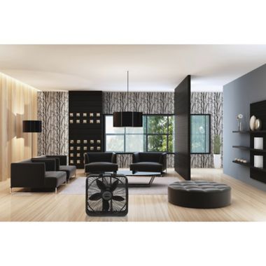 Lasko&reg; 20-Inch Power Plus Fan Box in Black. View a larger version of this product image.