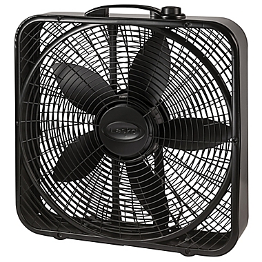 Lasko&reg; 20-Inch Power Plus Fan Box in Black. View a larger version of this product image.