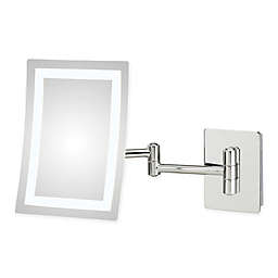 Kimball and Young 3X Rectangular LED Direct Wire Wall Mirror in Chrome