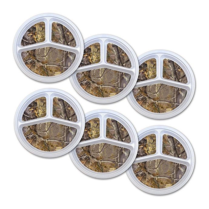 Real Tree Melamine Portion Plates in Camouflage (Set of 6) Bed Bath & Beyond