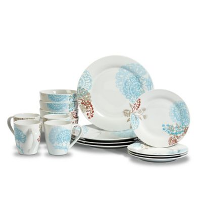 Tabletops Gallery&reg; Emma 16-Piece Dinnerware Set