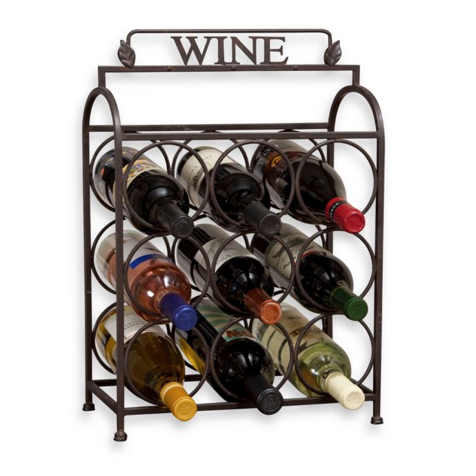 Vintage 9 Bottle Wine Rack Bed Bath Beyond