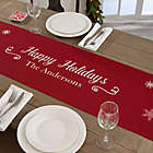 Alternate image 0 for Personalized Scenic Snowflakes Table Runner