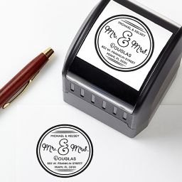 Circle Of Love Self-Inking Address Stamp
