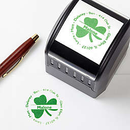 Irish Shamrock Self-Inking Address Stamp