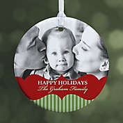 Classic Holiday 1-Sided Glossy Photo Christmas Ornament