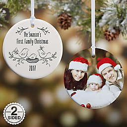 1st Family Christmas 2-Sided Glossy Christmas Ornament