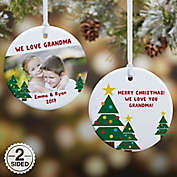 Holiday Hugs &amp; Kisses Photo Christmas Ornament Collection