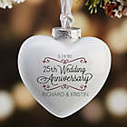 Alternate image 0 for Anniversary Wishes Deluxe Heart Christmas Ornament