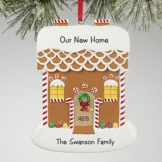 Alternate image 1 for Gingerbread House Greetings Christmas Ornament