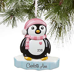North Pole Penguin Girl Christmas Ornament