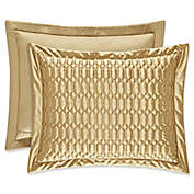J. Queen New York&reg; Satinique Quilted King Pillow Sham in Gold