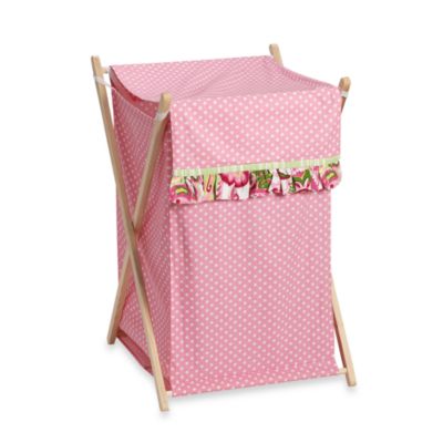 pink nursery hamper