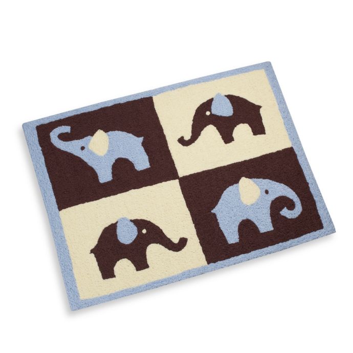 carter's blue elephant blanket