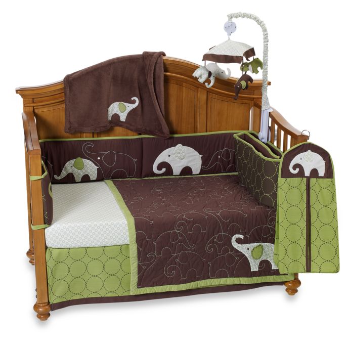 Carter S Green Elephant Crib Bedding Accessories Bed Bath