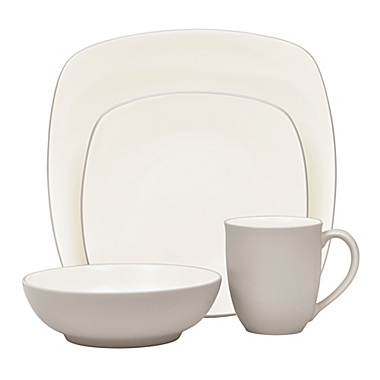 Noritake&reg; Colorwave Square Dinnerware Collection in Sand. View a larger version of this product image.