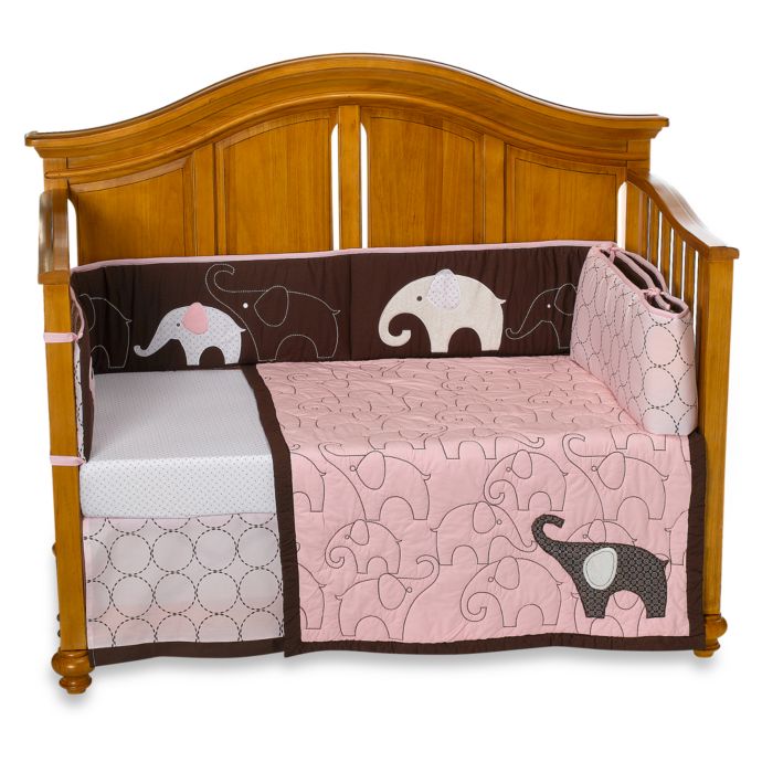 Carter S Pink Elephant 4 Piece Crib Bedding Set Bed Bath Beyond