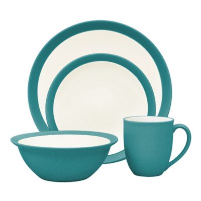 Noritake&reg; Colorwave Curve 4-Piece Place Setting in Turquoise