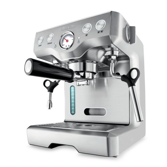 Breville Die Cast Programmable Bes830xl Automatic Espresso Machine Bed Bath Beyond