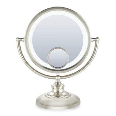Fluorescent 1x 10x Mirror, Conair Satin Chrome Led Vanity Mirror