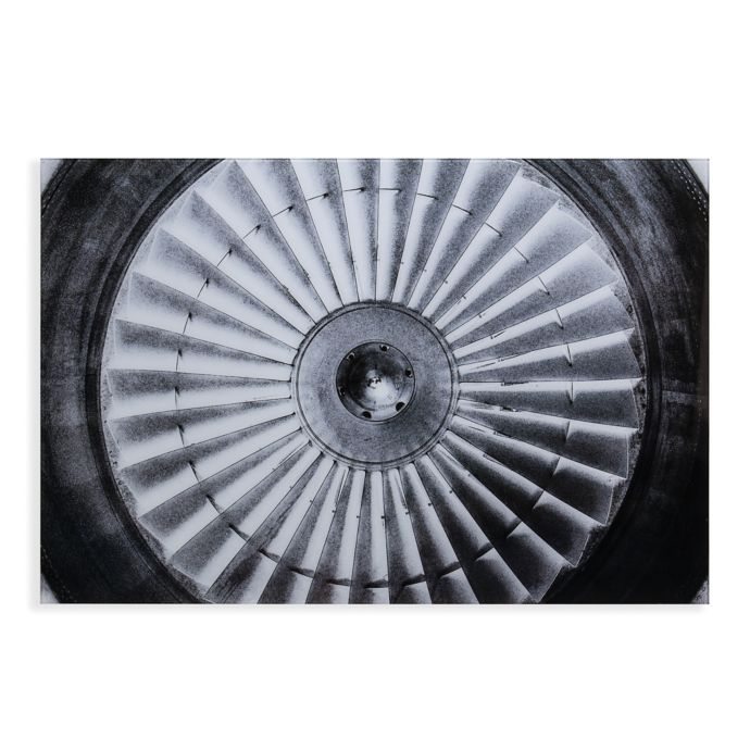 Southern Enterprises Jet Engine Glass Wall Art Bed Bath & Beyond