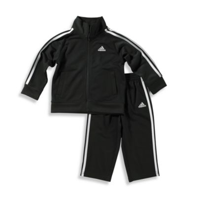 adidas&reg; Kids Infant Boy&#39;s Size 18 Months Tricot Tracksuit Set in Black
