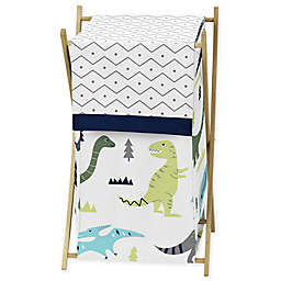 Sweet Jojo Designs® Mod Dinosaur Laundry Hamper in Turquoise/Navy