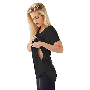 Belly Brandit&reg; Large Perfect Nursing T-Shirt in Black. View a larger version of this product image.